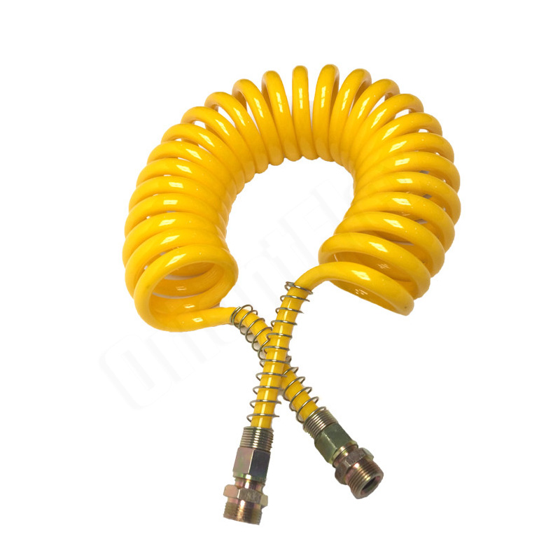 Coiled Air Hose Expandable And Flexible Hose For Pneumatic Tools And Vehicles
