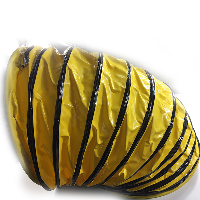Tunnel Ventilation Duct PVC Coated With Steel Wire Reinforce